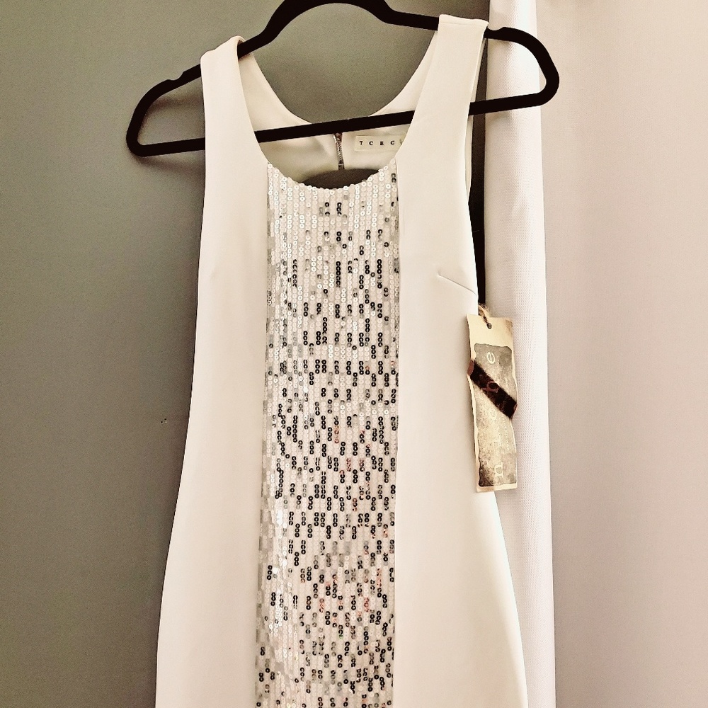 Tcec~ White Sequin Dress by Tcec - Picture 1 of 7